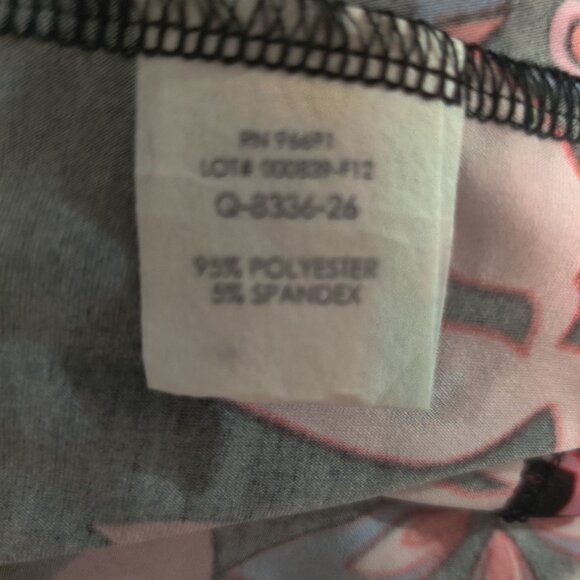 Olian S Floral Print Midi Dress Maternity Long Sleeve Made in USA Retro Colors - Picture 6 of 9